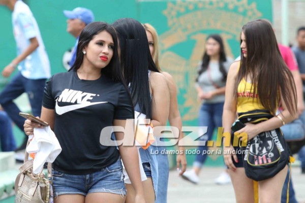 Las hermosuras que engalanaron el clásico Marathón-Motagua