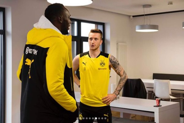 ¡DE LUJO! Usain Bolt se integra a los entrenamientos del Borussia Dortmud