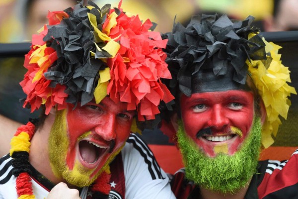 La fiesta en las tribunas en la semifinal Brasil vs Alemania