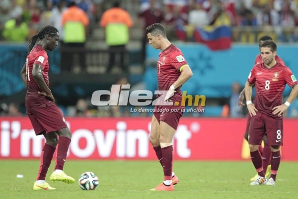 Cristiano Ronaldo sólo pudo mostrar su nuevo look ante Estados Unidos