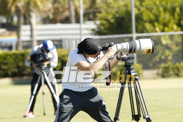 Las imágenes curiosas del entreno de Honduras en Fort Myers