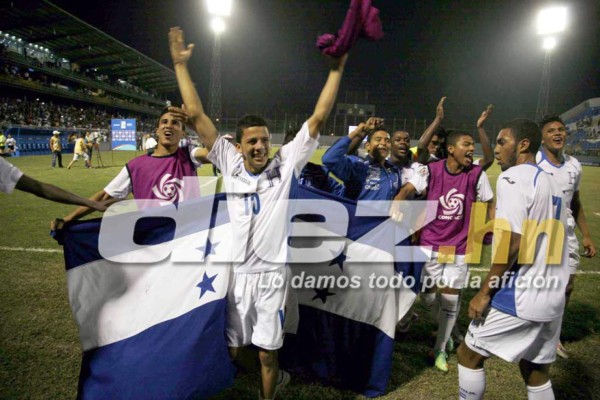 ¡La celebración de la Sub 17 de Honduras al clasificar al Mundial!