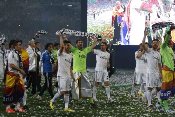 Celebración de 'La Décima” en el Bernabéu