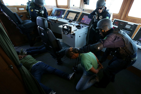 simulacro de medidas de seguridad antes de la Copa Mundial