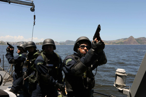 simulacro de medidas de seguridad antes de la Copa Mundial