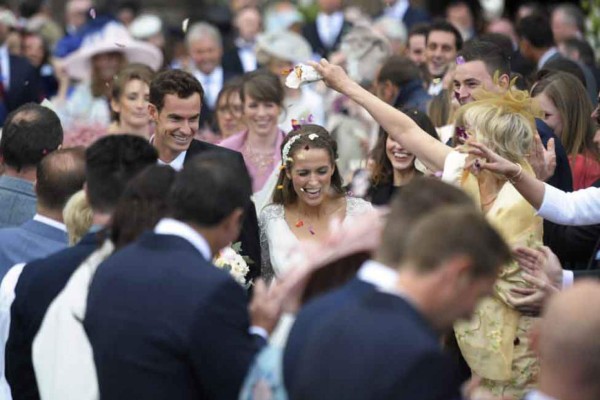 La boda escocesa de Andy Murray y Kim Sears en Fotografías