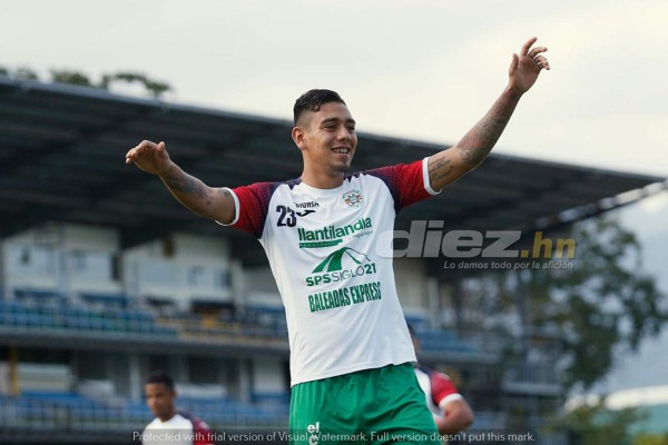 FOTOS: Marathón entrenó hasta cómo celebrar sus goles ante Real España