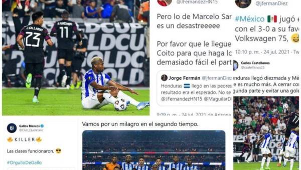 Repasamos los comentarios más destacados y controversiales en las redes sociales tras la eliminación de Honduras en cuartos de final ante México en la Copa Oro 2021.