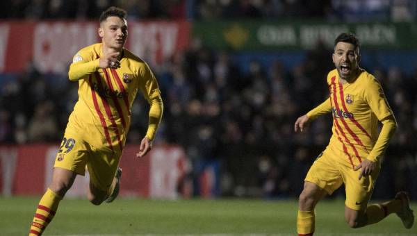 Barcelona logró vencer al Linares de la tercera división de España con goles de Dembelé y Jutglá.