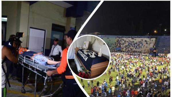 Imágenes de la tragedia del 2019 tras el caos entre los aficionados de Motagua y Olimpia.