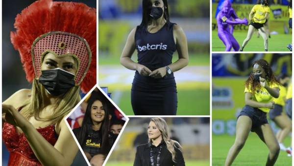 Repasamos las imágenes de las hermosas chicas que capturó el lente de DIEZ durante la final de vuelta entre Real España y Olimpia en el Estadio Morazán.