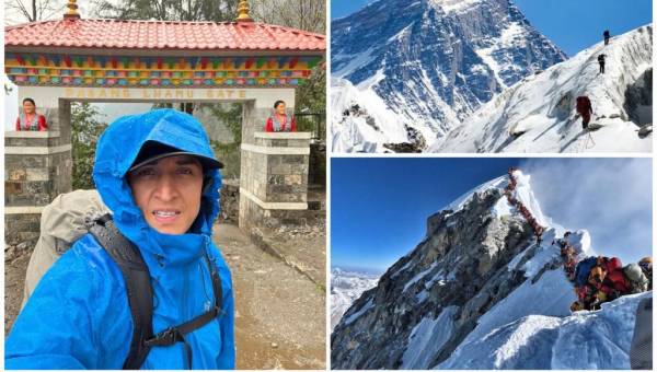 Ronald Quintero se prepara para hacer historia en la famosa cima del Monte Everest. Sería el primer hondureño en lograrlo.