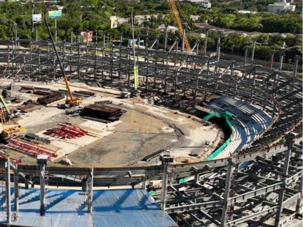 Así avanza la construcción del Estadio Nacional de El Salvador