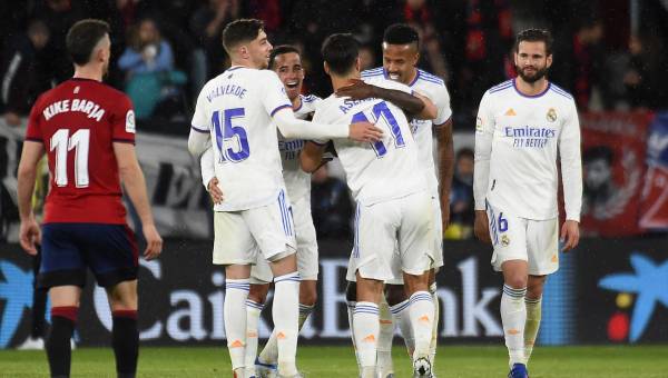 Real Madrid ha sumado una nueva victoria ante el Osasuna en la fecha 33 de la Liga de España. FOTOS: AFP