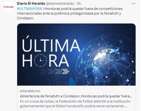 Así reacciona la prensa deportiva al enorme conflicto entre Condepor y Fenafuth: “Bienvenidos a Honduras...”