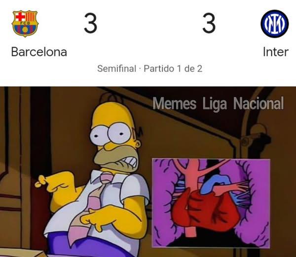Explotaron las redes: los memes que dejó el Barcelona-Inter en las semifinales de la Champions