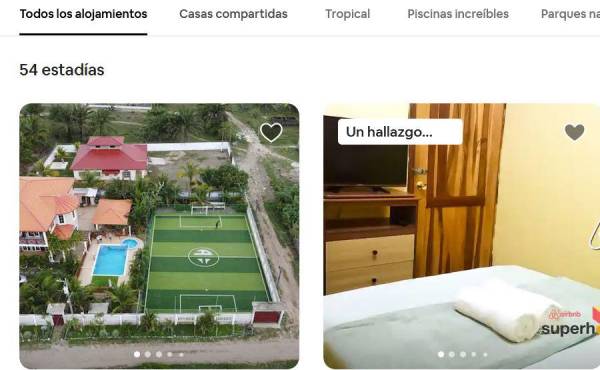 La casa de Alberth Elis es fácil encontrarla mediante la aplicación “Airbnb” (foto de la izquierda).