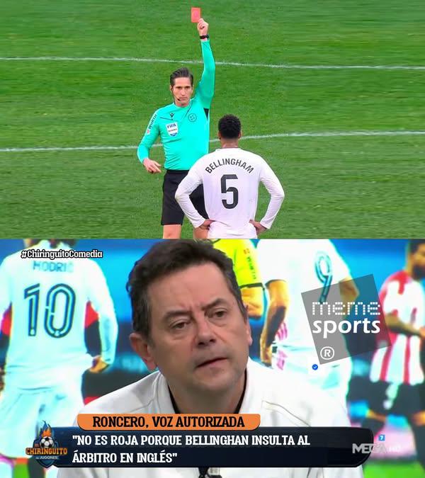 El árbitro, Bellingham y Barcelona: los memes destrozan al Real Madrid tras perder puntos en la Liga Española