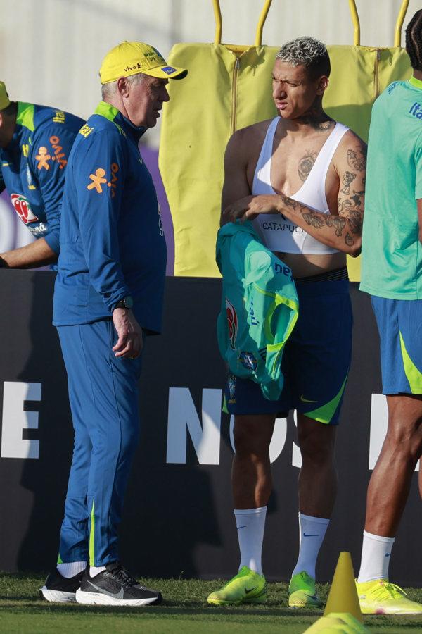 Ancelotti quedó en shock: su primer entrenamiento como DT de Brasil y los tres jugadores que faltan