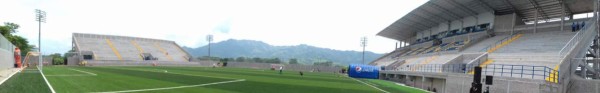 Así de bonito luce el estadio Emillio Williams, pero sus camerinos no están aptos
