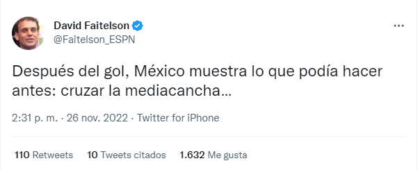 ¡Les dio con todo! Los fulminantes mensajes de David Faitelson por la derrota que sufrió México ante Argentina en el Mundial