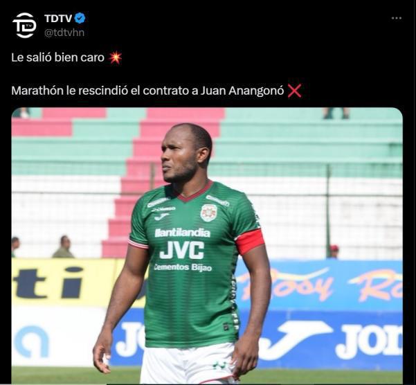 Prensa deportiva se pronuncia tras la salida de Anangonó del Marathón: una determinación muy acertada