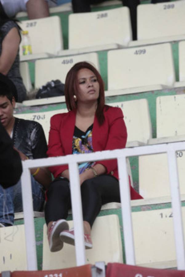 Ambiente en el partido Motagua-Marathón