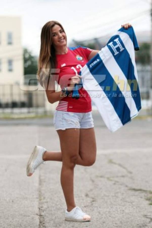 Antonella Rosas, la lindura venezolana que apoya a Panamá ante Honduras
