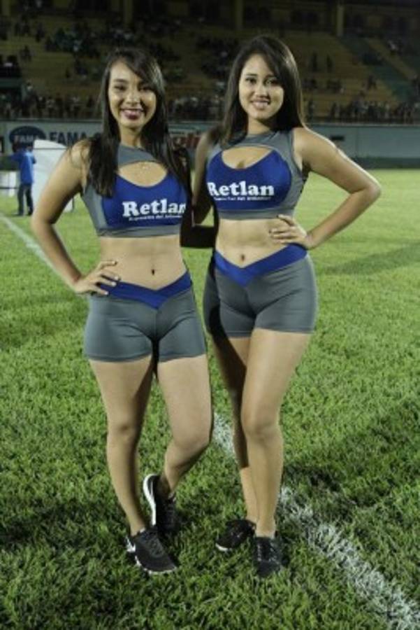 ¡LINDAS! Las ceibeñas derrocharon belleza en el partido del Vida-Real España