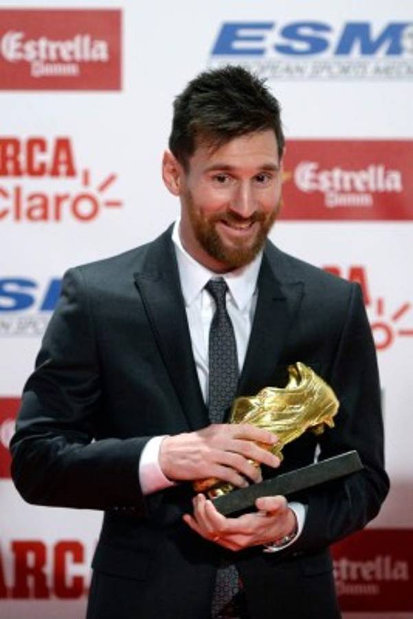 FOTOS: El hijo de Messi es protagonista en la entrega de la Bota de Oro
