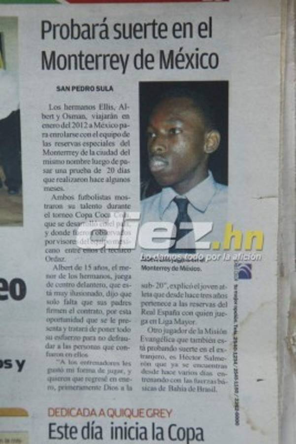 FOTOS: El álbum inédito de Alberth Elis en torneos colegiales