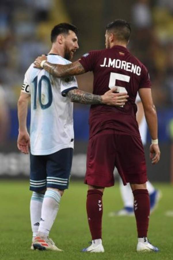 El jugador con el que Messi cambió camisa en el Argentina-Venezuela de la Copa América