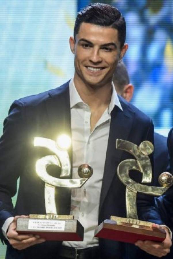 Así fue la gala en la que Cristiano Ronaldo ganó dos premios en Italia