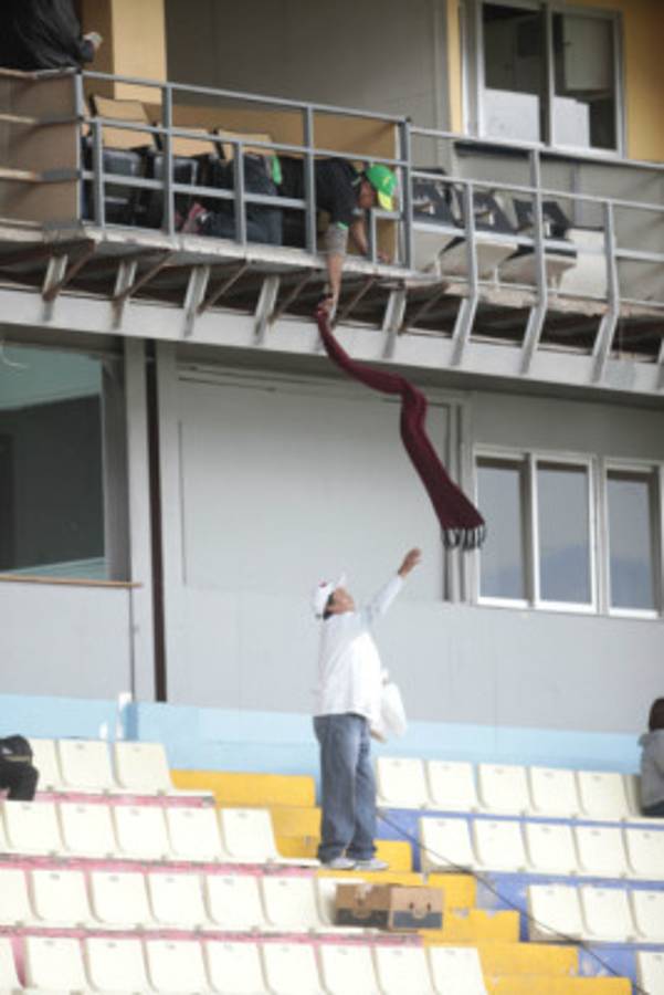 Ambiente en el partido Motagua-Marathón