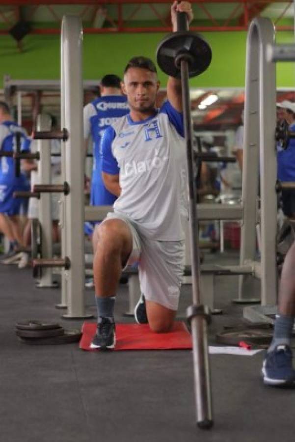 ¡A puro hierro! La Selección de Honduras se fortalece con trabajos de gimnasio