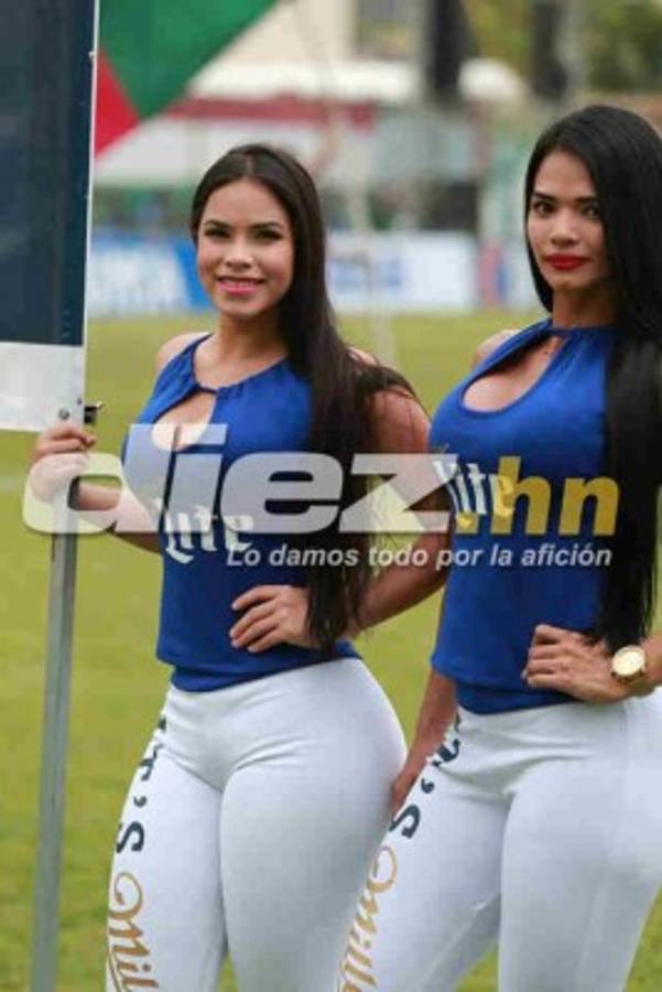 ¡BELLEZA! Las hermosas chicas que paralizaron la final -Marathón-Motagua