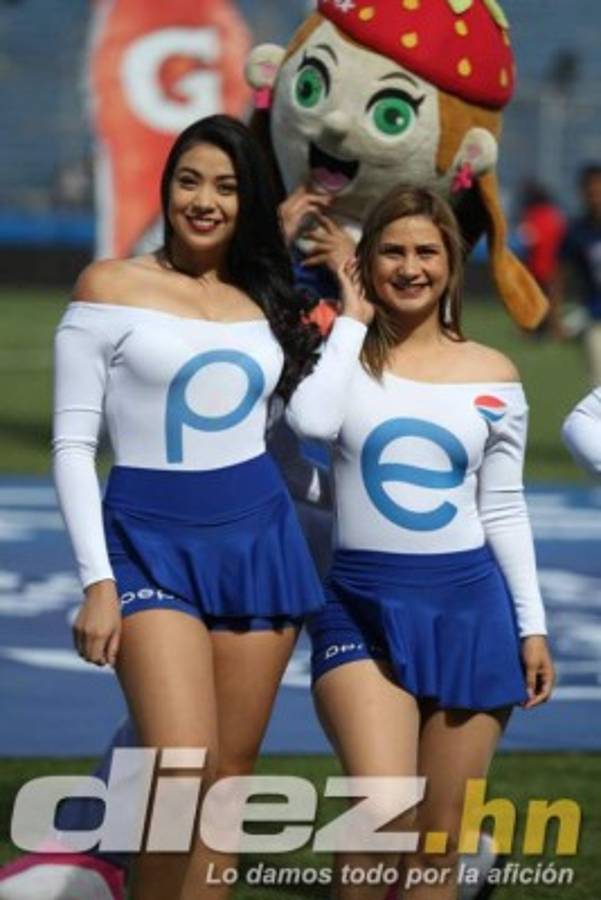 ¡Sensuales! El lado infartante del clásico Motagua-Olimpia en el estadio Nacional
