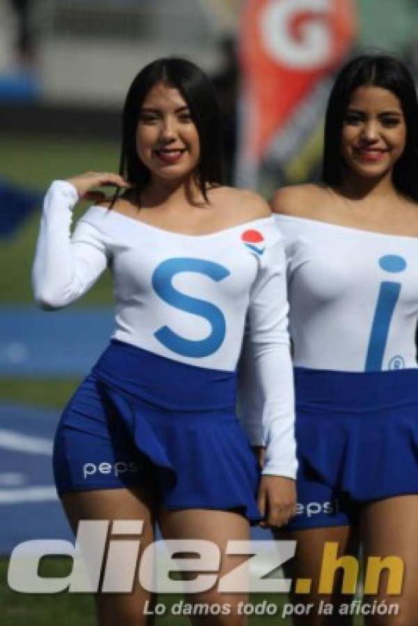 ¡Sensuales! El lado infartante del clásico Motagua-Olimpia en el estadio Nacional