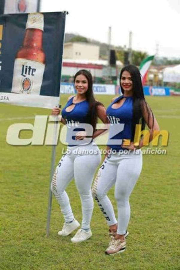 ¡BELLEZA! Las hermosas chicas que paralizaron la final -Marathón-Motagua