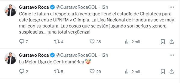 Periodistas hondureños “explotan” tras lo ocurrido en el UPNFM-Olimpia en Choluteca: “Vergüenza” y “es un asco”