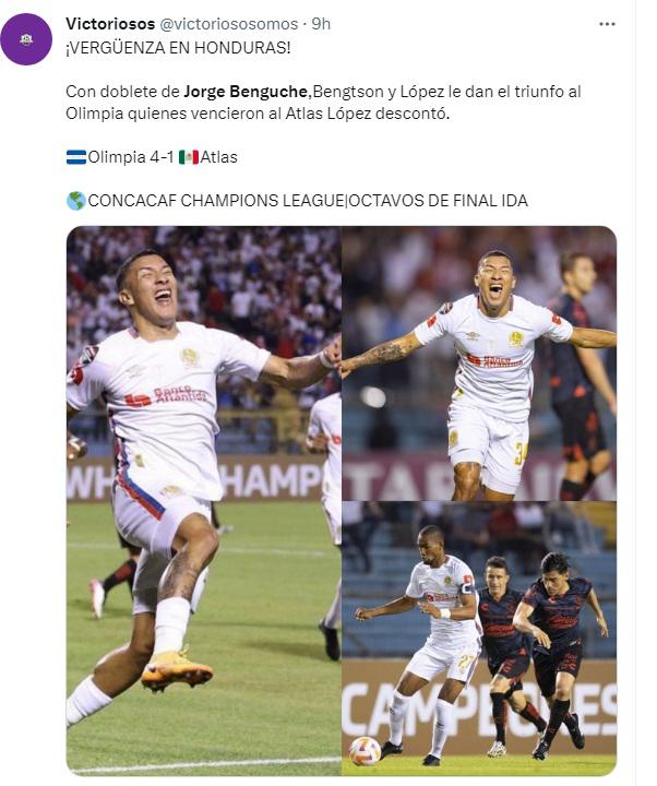 “Terror en Honduras”, “exhibición” y “la novatez les costó caro”: Así reaccionan en México el día después del Olimpia-Atlas