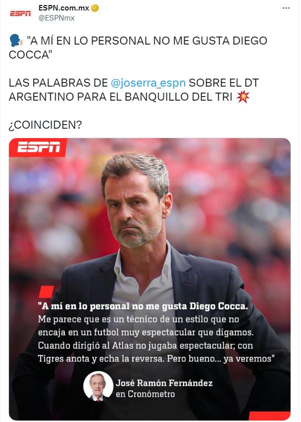 La reacción de Faitelson y la prensa azteca luego de que Diego Cocca sea el elegido para la selección de México: “Un desastre”