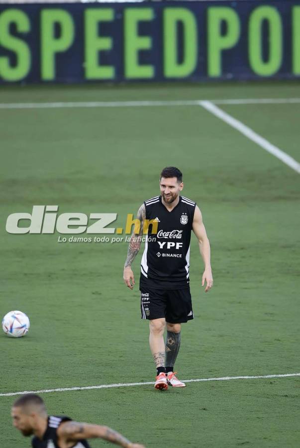 ¿Messi de titular? Así fue el último entrenamiento de Argentina previo al partido ante la Selección de Honduras