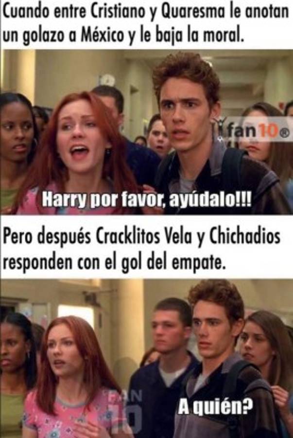 Cristiano Ronaldo y Chicharito protagonizan los memes del Portugal-México