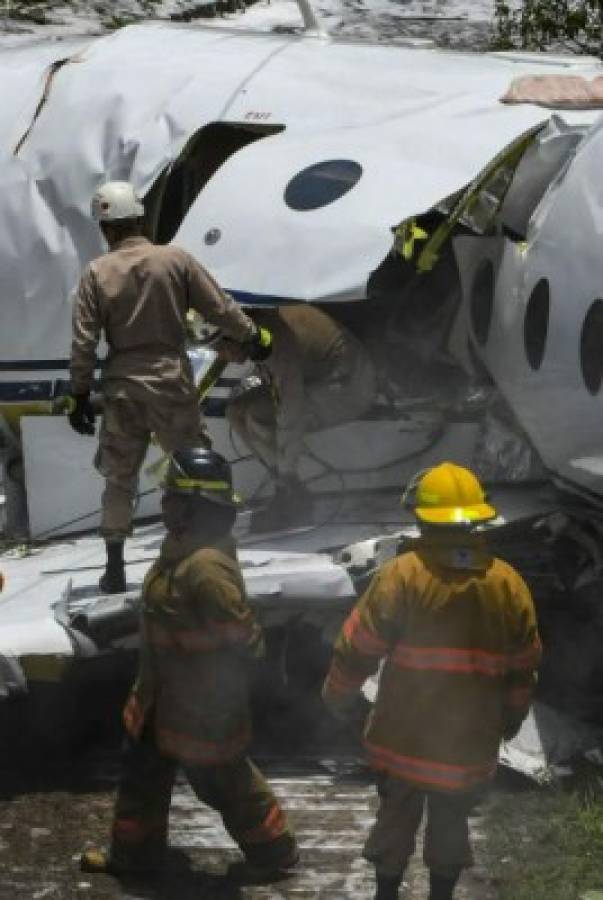 Las otras imágenes que no has visto del avión que se salió de la pista en el aeropuerto Toncontín