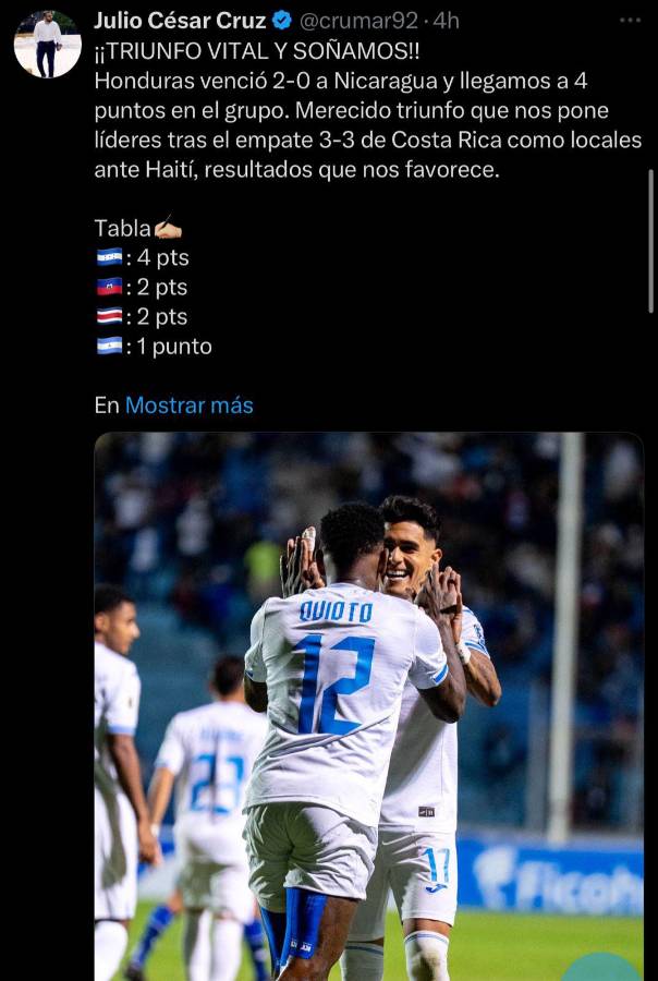 Es el mejor de Honduras Así se cierran bocas: la prensa hondureña alaba la actuación de Alexy Vega contra Nicaragua