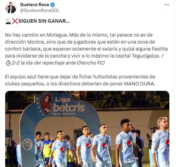 Lo que dice la prensa deportiva tras el debut de Diego Vázquez con Motagua: “Más de lo mismo” y “no está para campeón”
