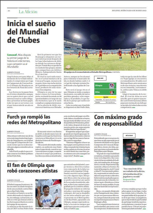 ¡Revelan su cábala! Lo que dice la prensa mexicana y hondureña sobre el Olimpia vs Atlas: “Es el que menos posibilidades tiene...”