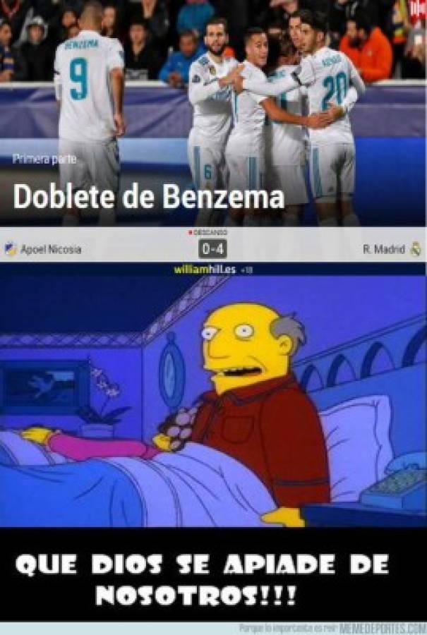 ¡No perdonan! Los divertidos memes que dejó la goleada del Real Madrid sobre el APOEL en Champions