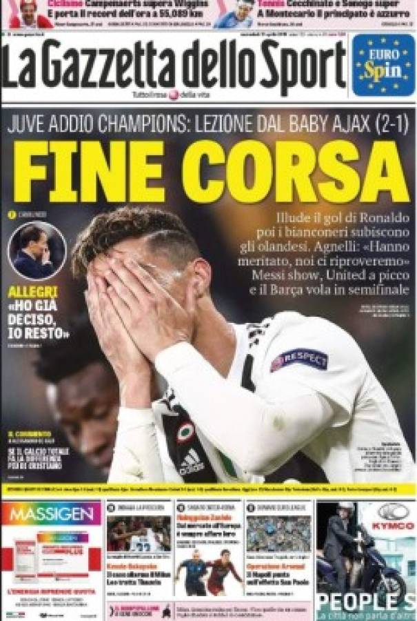 Las portadas del mundo que alaban a Messi y destrozan a Cristiano tras el fracaso en Champions